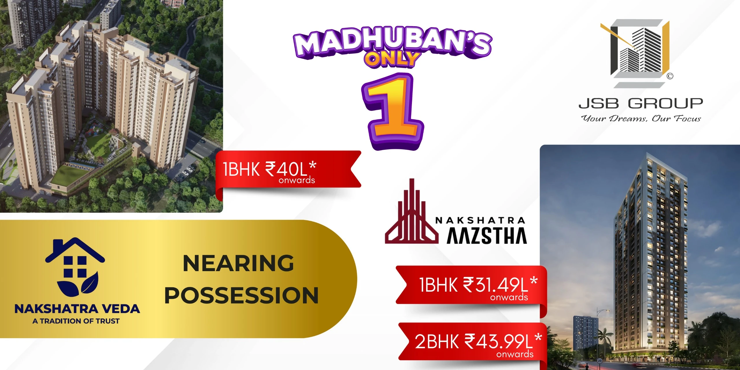 Premium Residential Project in Vasai East by JSB Group - Nakshatra Veda